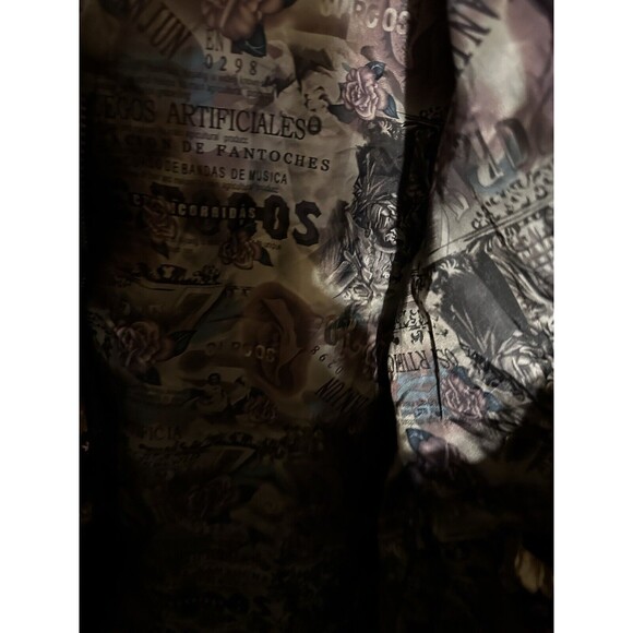Vintage Flower Print Women Jacket Size XXL - Picture 9 of 10